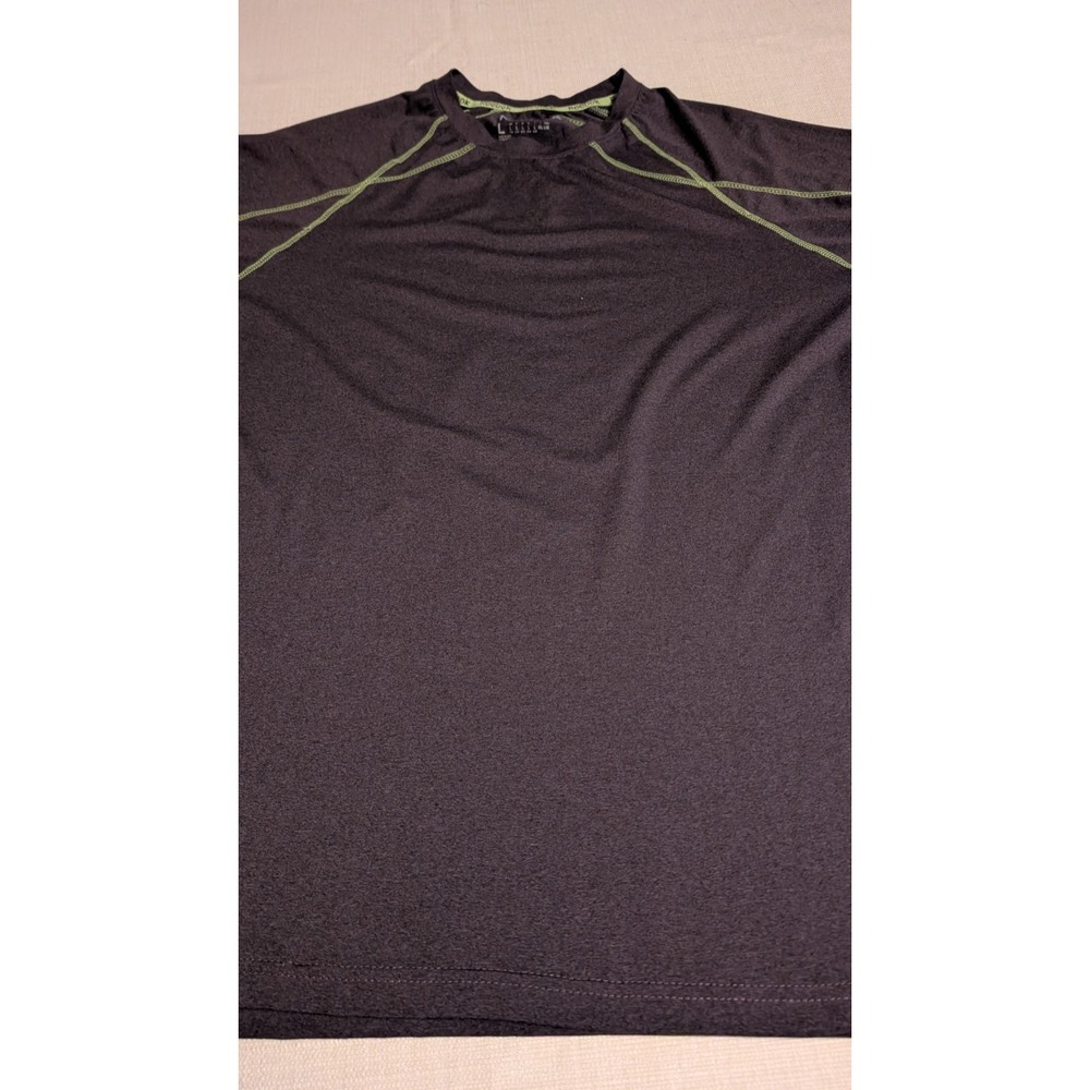 Unisex Reebok Activewear Dark Gray with Green Stitching Size Large